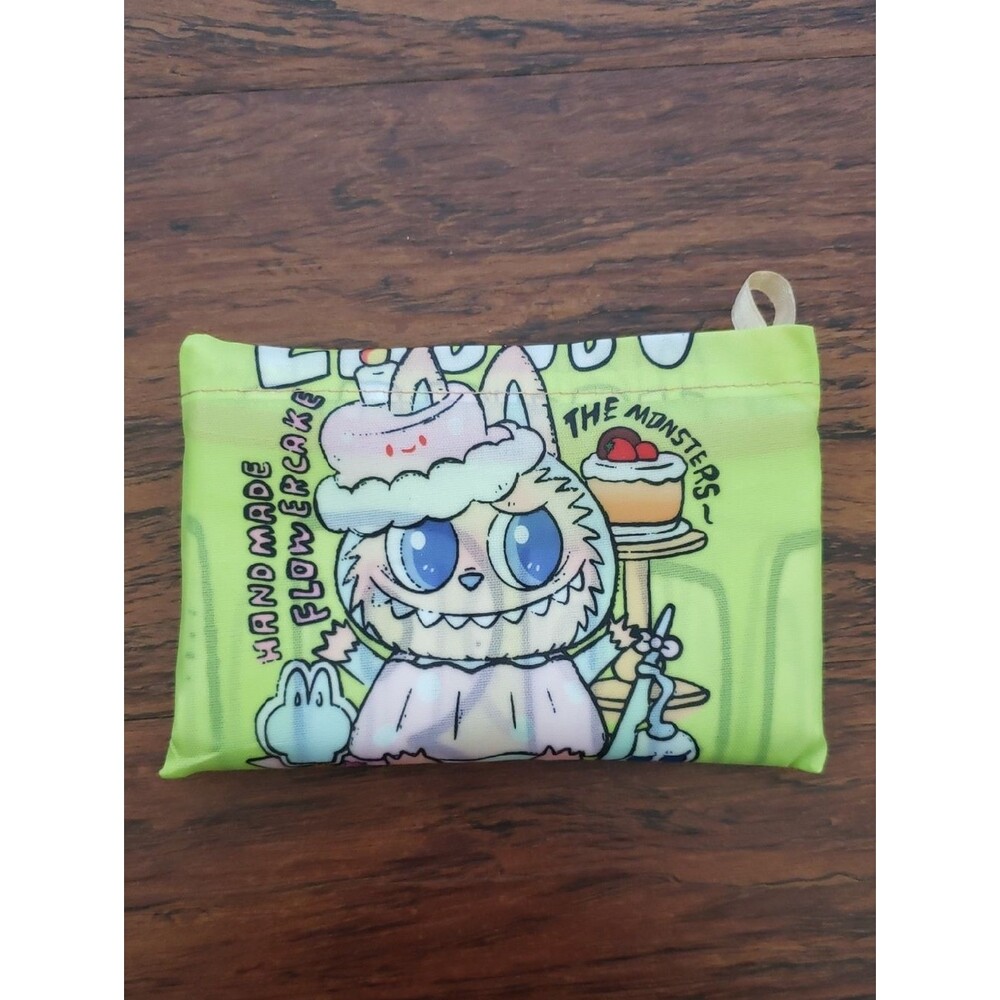 Labubu Chic Kawaii Retro Eco Friendly Trendy Packable Sturdy Reusable Nylon Bag